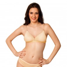 FEMALE BRA PADDED COLLECTION BACK LESS SKIN COLOR